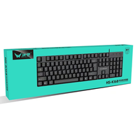 Ensemble clavier et souris filaires USB 104 touches, dispositif d'entrée pleine taille pour ordinateur de bureau, ordinateur portable et travail de bureau