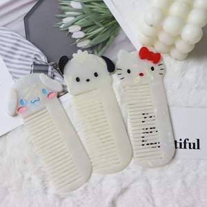 Meilleure vente en gros version coréenne d'acétate mignon dessin animé <span class=keywords><strong>peigne</strong></span> à cheveux tridimensionnel KT Kuromi <span class=keywords><strong>peigne</strong></span> animal doux de haute qualité - Product Image 2