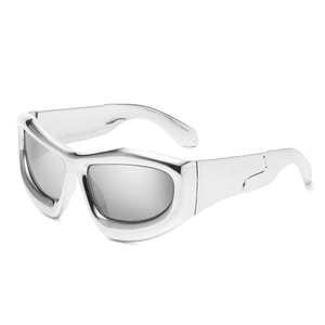 Moda Y2k marco grueso de gran tamaño Hip Hop gafas de sol Unisex <span class=keywords><strong>Steam</strong></span> Punk gafas de sol - Product Image 3