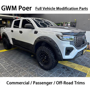 Kit de Carrocería Exterior de ABS y Embellecedor de Parachoques con Rejilla, de Fácil Instalación para GWM Poer Pickup Comercial/Pasajeros/Todoterreno - Product Image 6