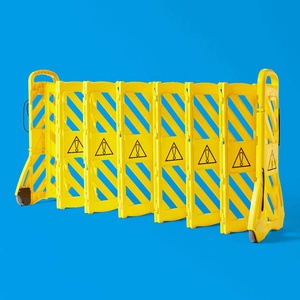 Yellow Plastic Road <strong>Retractable</strong> Plastic Flexible Fence Portable Mobile Expandable Safety Barricade Fence TrafficControl <strong>Barrier</strong> - Product Image 3