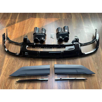 Difusor de Parachoques Trasero Estilo PA para Audi A8 S8 D5, Color Negro Brillante, con Puntas de Escape, Kit de Conversión para A8 S8 D5 2018-2025