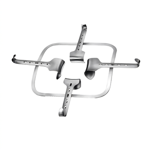 Ensemble complet de rétracteur abdominal KIRSCHNER, cadre 330x270mm, lame 80x90mm, instrument chirurgical en acier inoxydable, manuel, certifié CE - Product Image 1
