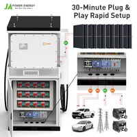 Station de recharge pour véhicules électriques intégrée à la batterie 120 kW JApower 125 kW 240 kWh tout-en-un avec onduleur hybride Solis et chargeur rapide DC