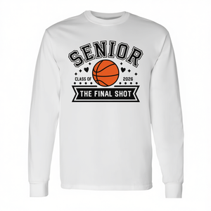 Camiseta de manga larga para estudiantes mayores de baloncesto, clase de 2026, The Final Shot - Product Image 2