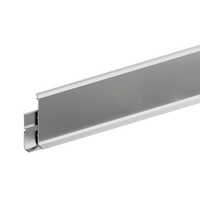 Plinthe en aluminium de style moderne, sur mesure, à rainures et languettes, en alliage d'aluminium