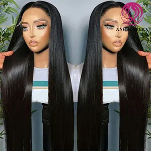 AngelBella 13X4 HD Lace Wig Glueless Wigs Human Hair Pre Plucked Wear And Go Cuticle Aligned Hair Glueless Wigs