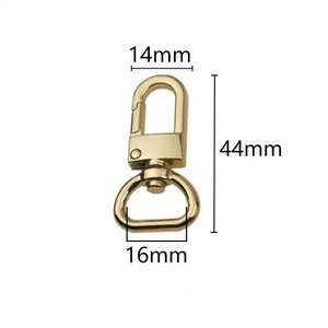Handbag Hardware 12/16/19mm D Tail Alloy <strong>Swivel</strong> <strong>Clasp</strong> Bag Strap Spring <strong>Hook</strong> for Dog Collar - Product Image 4