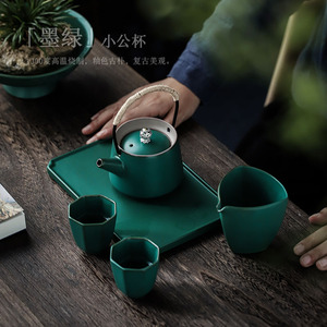 Taza de Cerámica para Servir, Dispensador de Té Triangular, Accesorio Hecho a Mano para el Juego de Té Kung Fu, Origen Dehua, Sin Tapa, para Té de la Tarde - Product Image 3