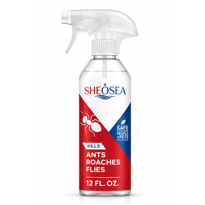 <span class=keywords><strong>Spray</strong></span> Natural Seguro <span class=keywords><strong>para</strong></span> el Control de Plagas SHEOSEA 12oz, Elimina Rápidamente Hormigas/<span class=keywords><strong>Cucarachas</strong></span>/Moscas en Interiores/Exteriores, Aroma Fresco Suave, Fácil de Agitar - Product Image 1