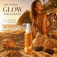 Huile corporelle scintillante à la vitamine E, parfumée, soin de la peau, massage complet du corps, huile hydratante pour le corps, réparation des peaux sèches et abîmées, étiquette privée OEM