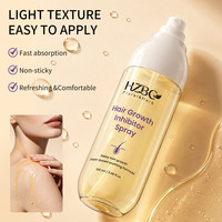 Spray inhibiteur de croissance des poils OEM - Retarde la repousse naturelle des poils indésirables, formule à base de plantes pour le visage, les jambes, le bikini, les aisselles