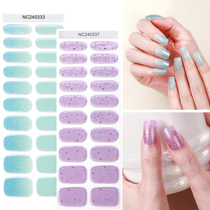 Strisce per unghie in Gel di design <span class=keywords><strong>rosa</strong></span> con cuore d'amore per amanti romantici impermeabili di lunga durata - Product Image 2