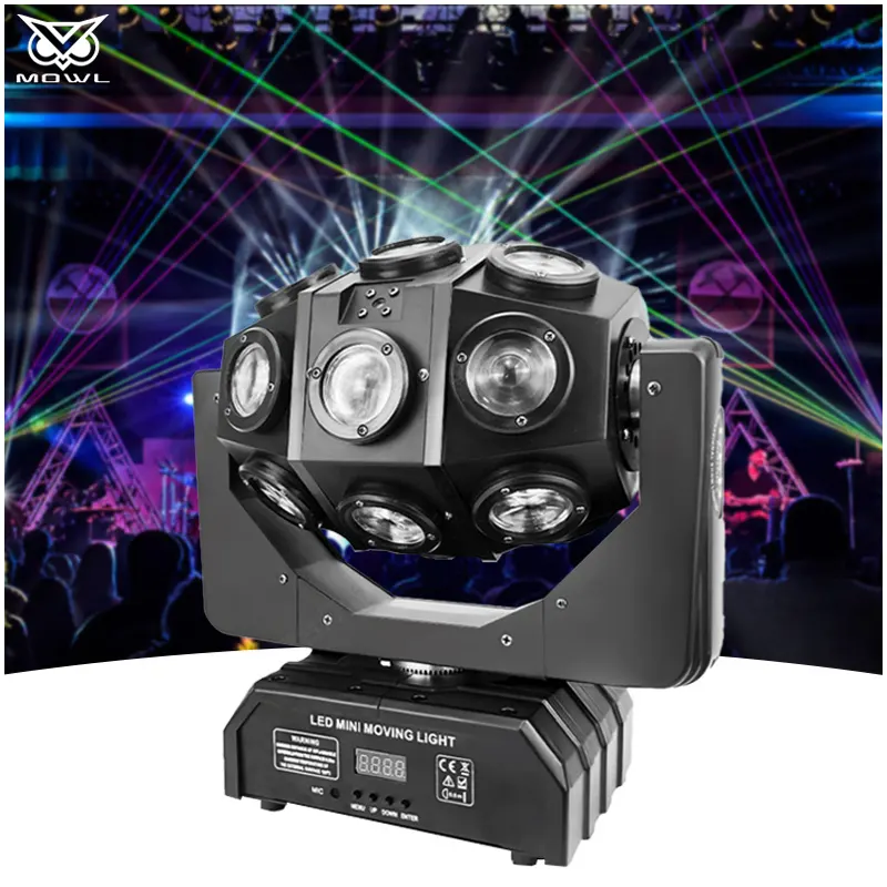 18*10w RGBW 4in1 DMX faisceau stroboscopique Laser LED effet Club tête mobile dj Disco événement scène lumière