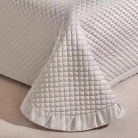 Ensemble de couvre-lit en coton uni de luxe, taille king, 3 pièces, résistant à l'eau, 300tc, couvre-lit matelassé, couverture de lit