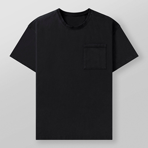 Camiseta Personalizada Premium para Hombre, 250 GSM, 97% Algodón, <span class=keywords><strong>3</strong></span>% Elastano, Cuello Redondo, Corte Holgado, Manga Corta, con Bolsillo - Product Image 5