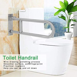 Heavy Duty SUS304 Stainless Steel Washroom Folding Grab <strong>Bar</strong> for Handicapped Elderly Toilet Armrest Grab Rail <strong>Shower</strong> Handle <strong>Bars</strong> - Product Image 6