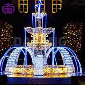 Fuente de agua LED 3D personalizada con luces decorativas, diseño impermeable para complejos turísticos, plazas públicas, festividades navideñas y eventos acuáticos. - Product Image 5