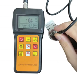 Medidor de Espesor de Revestimiento Digital Portátil, Principio de Funcionamiento Magnético por Corrientes de Foucault, Alta Precisión 1%, Pantalla LCD, 1 Año de Garantía, para Acero y Pintura - Product Image 1