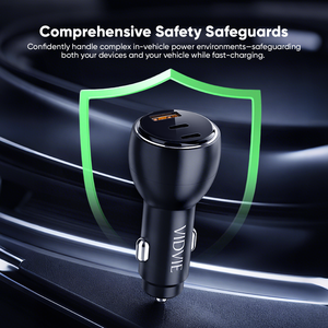 <span class=keywords><strong>Chargeur</strong></span> de voiture VIDVIE Type C à charge rapide PD 90W Max, 2 ports USB-C pleine vitesse, 1 USB QC/PD pour une utilisation universelle 12-24V - Product Image 6