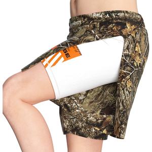 Short de compression 2-en-1 pour le soutien musculaire, avec fente haute, sans besoin de sous-vêtements supplémentaires, idéal pour l'entraînement et la compétition en arts martiaux - Product Image 1