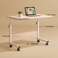 Vente en gros bureau d'ordinateur portable en bois simple table de chevet moderne pliable et réglable bureau de lit paresseux minimaliste pour la maison ou l'école