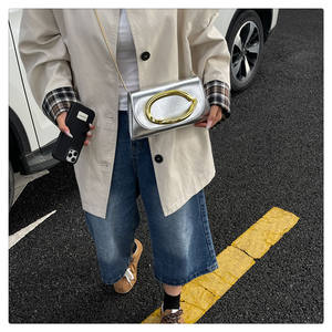 Sac <span class=keywords><strong>de</strong></span> soirée <span class=keywords><strong>de</strong></span> luxe pour femme, bandoulière chaîne, nouvelle tendance, poignée métallique, coque en polyester, pour fête, dîner, banquet, mariage - Product Image 5