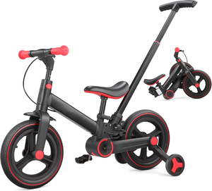 אופני איזון Brightbebe 5 ב-1 12 אינץ' מאלומיניום לילדים, צעצוע רכיבה חיצוני, תקן EN, יוניסקס, לגילאי 2-4 שנים - Product Image 1