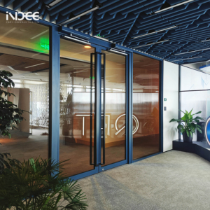 Kiến trúc hiện đại cong nóng uốn phân vùng kính chống cháy, hiệu quả cao âm thanh & Switchable bức tường riêng tư - Product Image 1