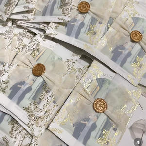 Papier vélin translucide élégant de qualité supérieure pour les invitations de mariage Logo personnalisable estampage RSVP - Product Image 2