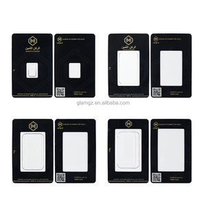 Tarjeta de Certificación para Barras de Oro Fino con Número de Serie de Plástico, Seguridad Antimanipulación, Impresión a Color y Embalaje en Blíster - Product Image 2