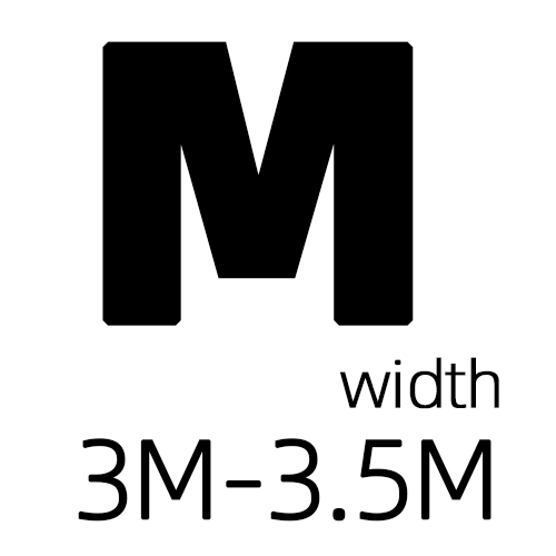 Width 3-3.5m