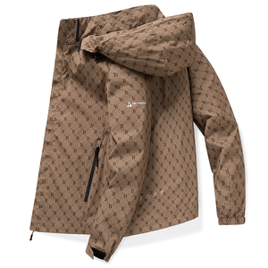 2025 nueva primavera otoño al aire libre a prueba de viento chaqueta impermeable para hombres jóvenes cómoda Chaqueta larga de lona con cremallera de moda caliente - Product Image 3