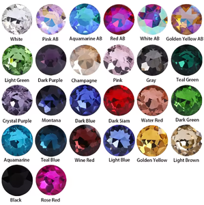 คริสตัลธรรมชาติพลอยเทียมแก้วหลังเรียบขนาดผสมพลอยเทียมแบบไม่ใช้ความร้อน - Product Image 2