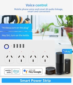 Au Phích Cắm <span class=keywords><strong>Wifi</strong></span> Power <span class=keywords><strong>Strip</strong></span> Bảo Vệ Tăng Với 2 Cổng USB 2 USB 4 AC Giắc Cắm An Toàn Điện Dải Nhà Thông Minh Điện Mở Rộng - Product Image 6