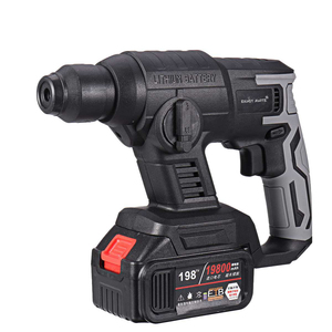 Marteau perforateur sans fil industriel 3 en 1 multifonctionnel, perceuse à percussion sans balais au lithium, 4800 bpm - Product Image 3