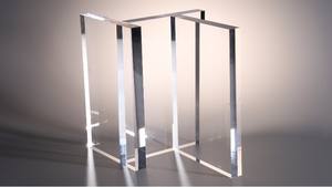 Carbon Neutral Certified <b>Clear</b> Acrylic <b>Sheet</b> from 100% Recycled Ocean <b>Plastic</b> for Eco-Retail Displays - Product Image 6