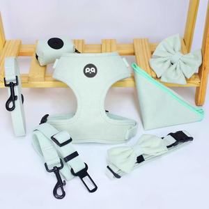 Luxuriöses, personalisiertes Tweed-Hundegeschirr-Set mit Logo – atmungsaktiv, modisch, zugfrei, für den Sommer - Product Image 4