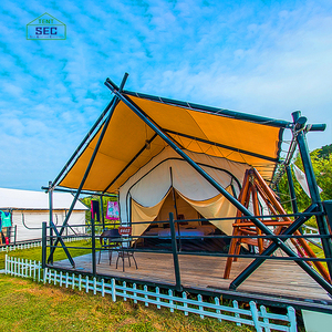 Lều Khách Sạn Khu Nghỉ Mát Gia Đình Ngoài Trời Lều Trại <span class=keywords><strong>Cabana</strong></span> Sang Trọng Khung Thép Chất Lượng Cao - Product Image 3