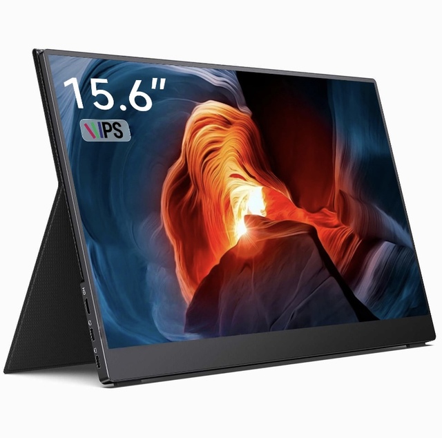 15.6 Inch Portable Monitor 1K 2K 60Hz 144Hz Refresh Rate RGB Wide Design Gaming Monitor