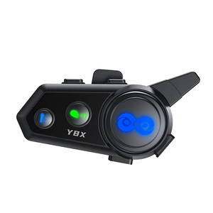 Y8XオートバイヘルメットBTインターホンヘッドセット500Mミキシング音楽共有音声アシスタントIP56ダスト防水 - Product Image 1