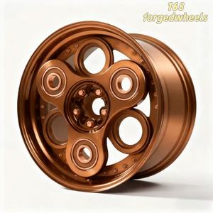 168 Personalizados, Diseño de Cinco Orificios en Negro Mate y Oro Rosa, Aptos para Porsche 911, BMW E30, E36, E46, Volkswagen Beetle, JEEP Wrangler - Product Image 4