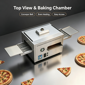Horno de Pizza Doble Comercial de Acero Inoxidable para Restaurante, Pizzería y Cocina de Hotel - Product Image 2