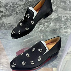 Mocasines Negros de Satén con Pedrería para Hombre 2026, Inspirados en Diseñadores, con Cristales, Sin Cordones, para Vestir, Formales, para Boda - Product Image 3
