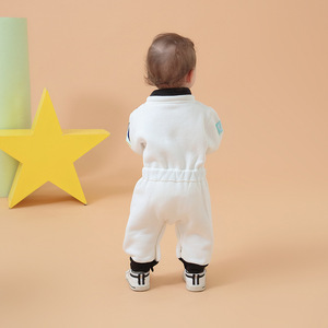 Costume d'astronaute pour bébé, combinaison spatiale en coton, vêtements pour <span class=keywords><strong>homme</strong></span>, combinaison à manches longues pour l'automne et l'hiver, vacances interstellaires - Product Image 4