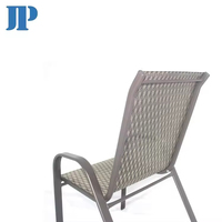 Chaise de jardin empilable en aluminium au design moderne pour l'extérieur, le jardin et la terrasse