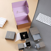 Boîte à bijoux en carton ondulé robuste et épaisse pour la protection des bracelets et joncs, destinée à l'exportation et à la distribution en gros