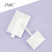 Tubes de brillant à lèvres carrés mats blancs de 4 ml, contenants en plastique pour rouge à lèvres liquide, flacons vides pour huile à lèvres, emballage pour blush liquide