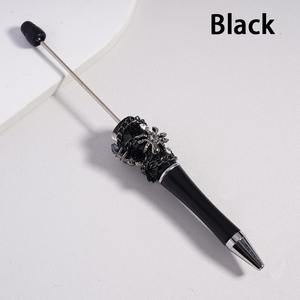 Penna a Sfera Gotica per Halloween con Ragno Carino, Fiore, Catena e Strass Trasparenti - Regalo Spaventoso - Product Image 4