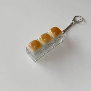 可爱焦糖面包定制设计键帽减压指尖陀螺发光键盘钥匙扣 - Product Image 2